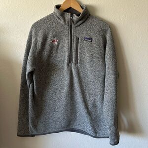 Patagonia sz M men’s 1/2 zip grey Better Sweater fleece pullover great pre owned